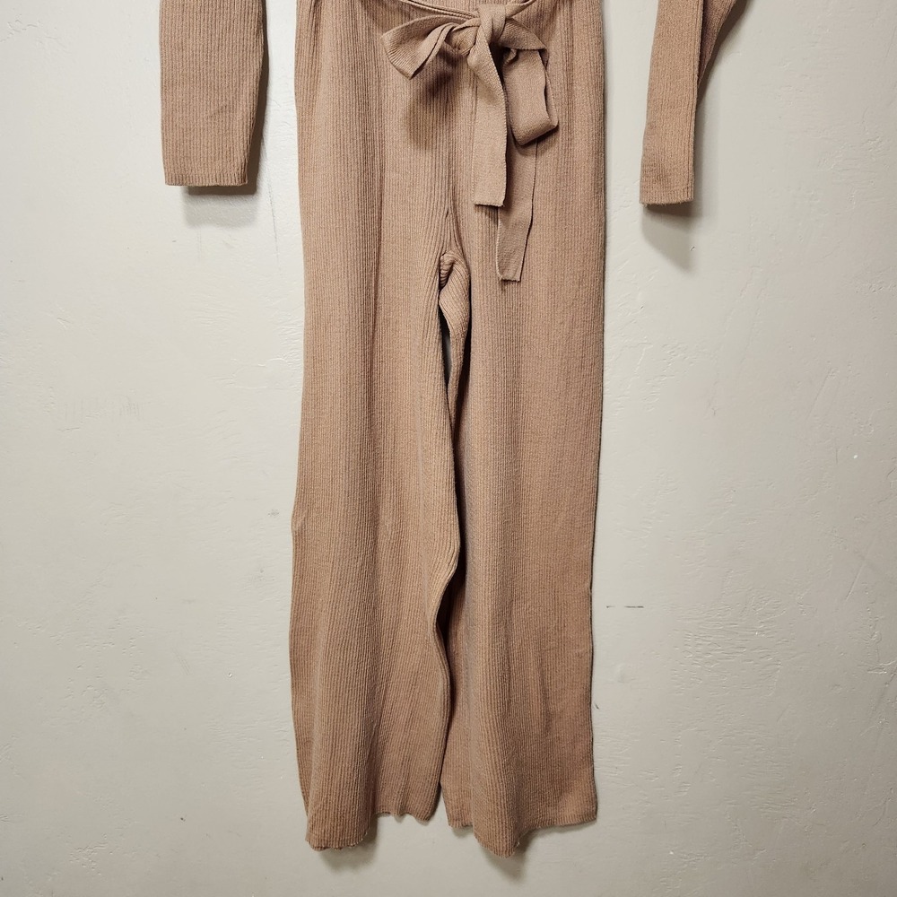 Eloquii Brown Sweater Jumpsuit Tied Waste Size‎ 14/16 - Picture 2 of 6